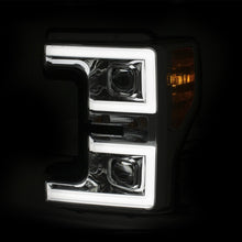 Cargar imagen en el visor de la galería, Faros delanteros LED ANZO 17-18 Ford F-250 Super Duty faros LED estilo tablón cromados (par)