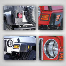 Cargar imagen en el visor de la galería, Rugged Ridge Euro Guard Light Kit 97-06 Jeep Wrangler TJ