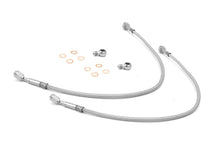 Cargar imagen en el visor de la galería, Rugged Ridge Front Brake Hoses Stainless 97-06 Jeep Wrangler TJ
