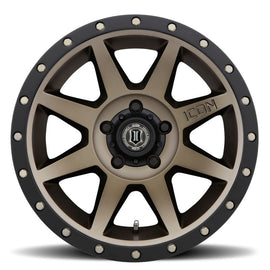 ICON Rebound 17x8.5 5x5.5 0mm Offset 4.75in BS Rueda de bronce
