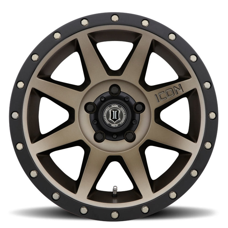ICON Rebound Pro 17x8.5 5x4.5 0mm Offset 4.75in BS Rueda de bronce con diámetro de 71.5mm