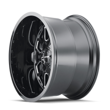 Cargar imagen en el visor de la galería, Mayhem 8107 Cogent 20x9 / 6x135 BP / 0mm Offset / 106mm Hub Black w/ Milled Spokes Wheel