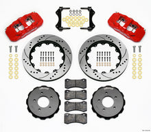 Cargar imagen en el visor de la galería, Wilwood AERO6 Front Hat Kit 14.00 Drilled Red 99-06 BMW E46