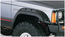 Cargar imagen en el visor de la galería, Bushwacker 84-01 Jeep Cherokee bengalas estilo recortado, 4 piezas, solo para utilitario deportivo de 4 puertas, color negro
