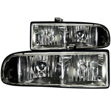 Cargar imagen en el visor de la galería, ANZO 1998-2005 Chevrolet S-10 Faros delanteros de cristal, color negro