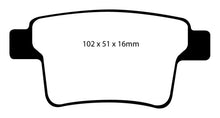 Cargar imagen en el visor de la galería, EBC 04-07 Ford Five Hundred 3.0 Redstuff Rear Brake Pads