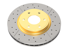 DBA 02-06 Audi A4 1.8L Convertible trasero perforado y ranurado Street Series Rotor