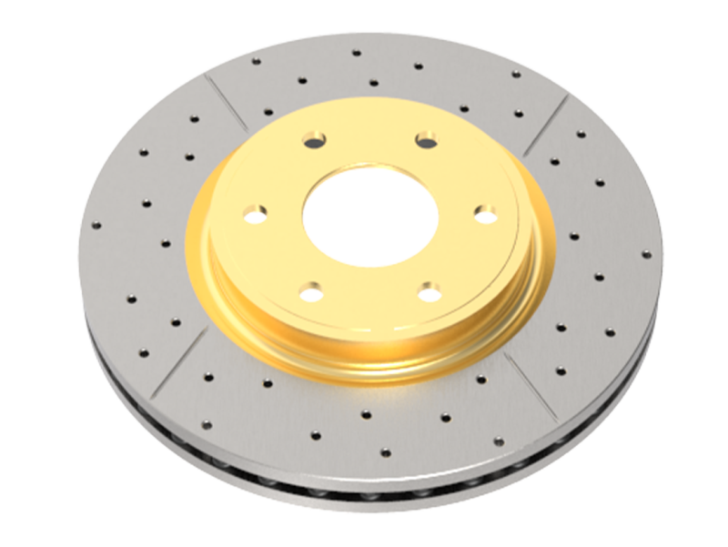 DBA 07-16 BMW 328i RWD Rotor delantero perforado y ranurado Street Series