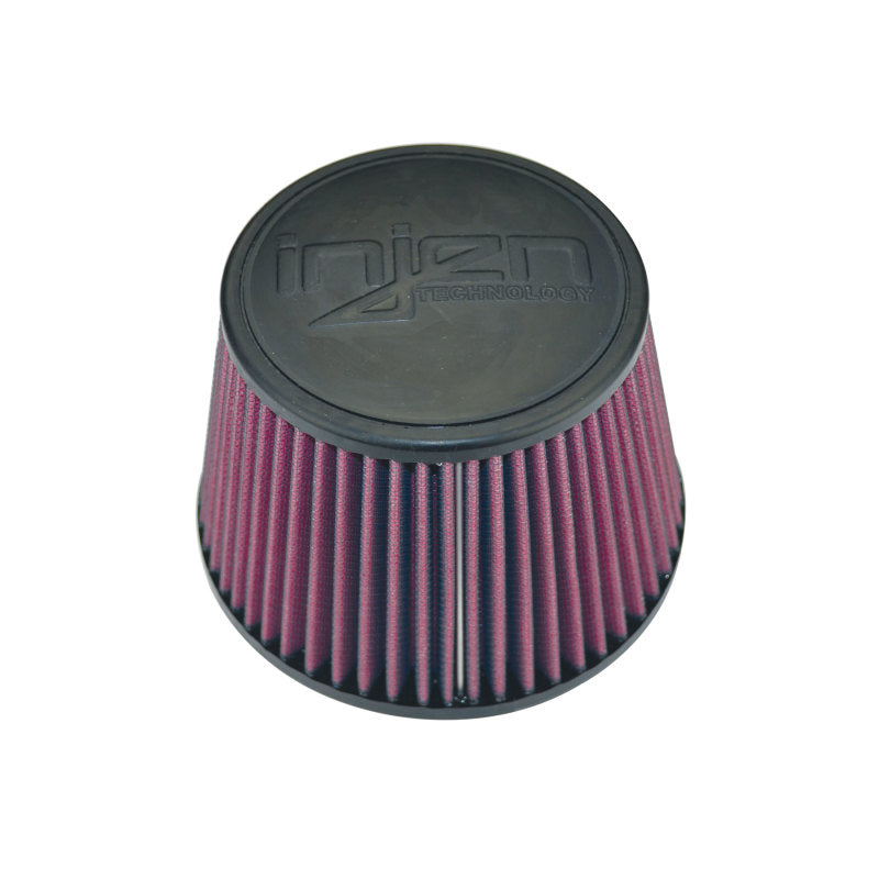 Filtro de aire de alto rendimiento Injen - Filtro negro 3.50 6 base / 5 alto / 5 superior