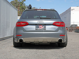 afe MACH Force-Xp 13-16 Audi Allroad L4 SS Escape con eje trasero y puntas de carbono
