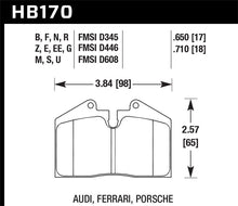 Cargar imagen en el visor de la galería, Hawk 79-99 Porsche 911 / 86-95 Porsche 928 / 86-94 Porsche 944 Turbo DTC-60 Pastillas de freno traseras de carrera