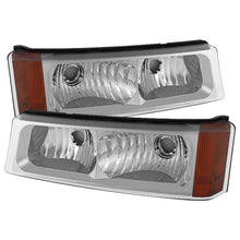 Cargar imagen en el visor de la galería, Xtune Chevy Silverado 03-06 Bumper Lights Amber Reflector Chrome CBL-JH-CSIL03-AM-E