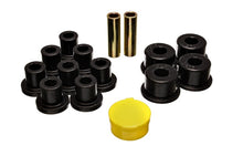 Cargar imagen en el visor de la galería, Energy Suspension 6/74-80 MG MGB Black Rear Leaf Spring Bushing Set