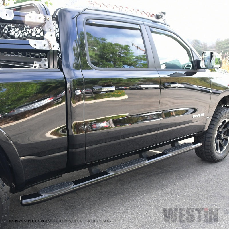 Westin 19-22 RAM 1500 CC 5 pies 7 pulgadas. Cama (excepto Classic) PRO TRAXX 5 W2W Oval Nerf Step Bars - Negro