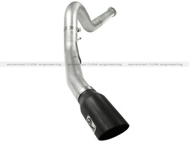 aFe Atlas 5in DPF-Back Aluminized Steel Exh Sys Ford Diesel Trucks 11-14 v8-6.7L td punta negra arrugada