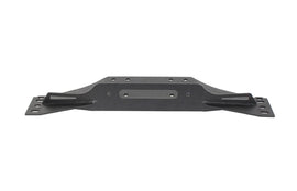 Fishbone Offroad 97-06 Jeep Wrangler TJ Placa de cabrestante de acero - Serie Piranha con recubrimiento en polvo texturizado negro