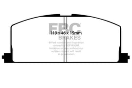 EBC 83-86 Toyota Camry 2.0 Pastillas de freno delanteras Redstuff