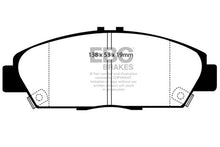 Cargar imagen en el visor de la galería, EBC 92-96 Honda Prelude 2.2 Pastillas de freno delanteras Greenstuff