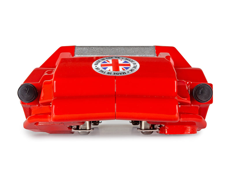 EBC Racing 17-21 Honda Civic Type-R (FK8) Pinzas rojas Apollo-6 Rotores de 380 mm Kit de freno delantero grande