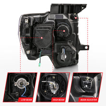 Cargar imagen en el visor de la galería, ANZO 2009-2014 Ford F-150 Barra de luz para proyector HL negro ámbar
