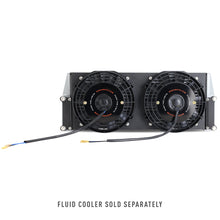 Cargar imagen en el visor de la galería, Mishimoto Universal 17 pulgadas. Cubierta del ventilador del enfriador de aceite de alta resistencia - Negro microarrugado