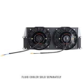 Mishimoto Universal 17 pulgadas. Cubierta del ventilador del enfriador de aceite de alta resistencia - Negro microarrugado