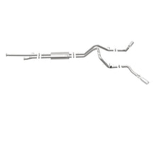 Cargar imagen en el visor de la galería, MagnaFlow Cat-Back 10-15 Toyota Tundra SC LB / CC SB 4.6L/5.7L V8 SS 2.5 Punta trasera doble dividida de 4 pulgadas