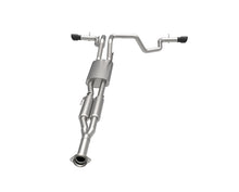 Cargar imagen en el visor de la galería, Kooks 2021+ Ford F150 2.7/3.5/5.0L Escape de salida lateral doble con respaldo de gato de 3 pulgadas con puntas negras