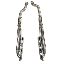 Cargar imagen en el visor de la galería, Kooks 12+ Jeep Grand Cherokee 6.4L 1-7/8 pulgadas x 3 pulgadas SS cabezales de tubo largo con tubos de conexión con gato verde