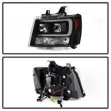 Load image into Gallery viewer, Spyder 07-14 Chevy Suburban/Tahoe V2 Projector Headlights LED Turn Sig Black PRO-YD-CSUB07V3-SB-BK