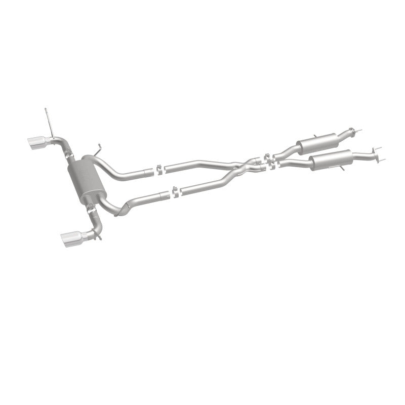 MagnaFlow Cat-Back SS 2.5 pulgadas, parte trasera doble dividida, punta negra de 4 pulgadas 11-16 Jeep Grand Cherokee 5.7L V8/3.6L V6