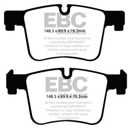 Pastillas de freno delanteras Redstuff EBC 11+ BMW X3 2.0 Turbo (F25)