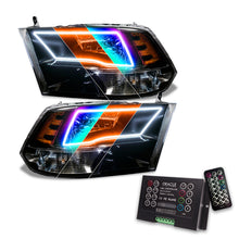 Cargar imagen en el visor de la galería, Oracle Lighting 09-18 RAM 1500 Sport Halo Headlights - Blk Housing w/2.0 Controller SEE WARRANTY