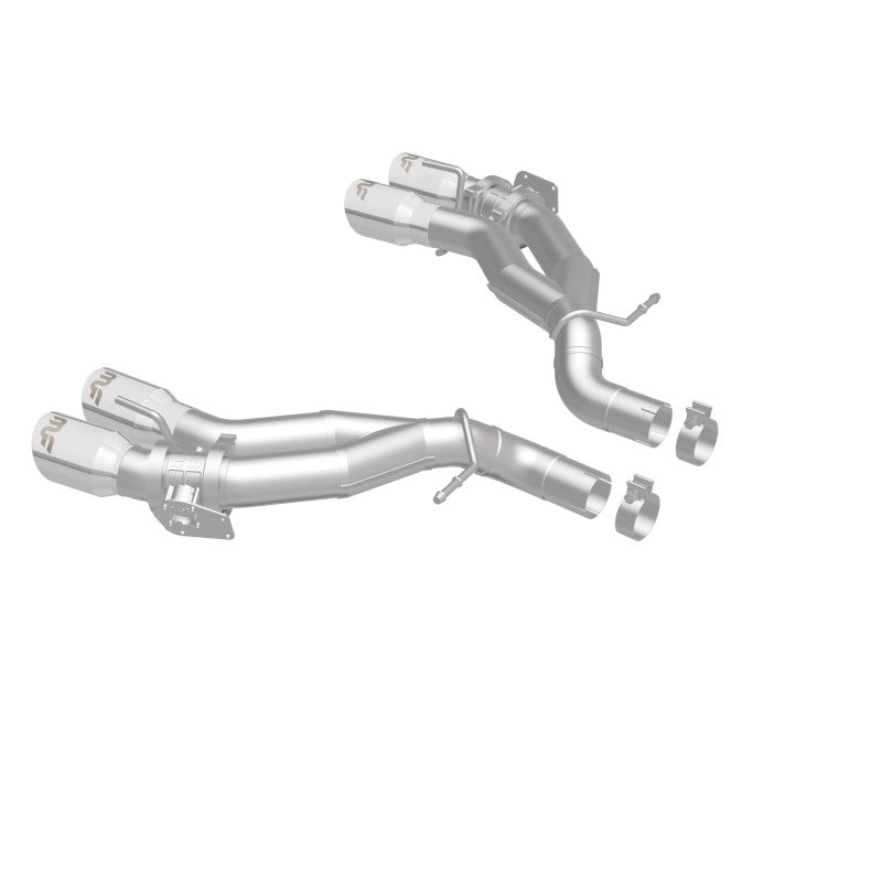 MagnaFlow 2016 Chevy Camaro 6.2L V8 Eje de carrera trasero con puntas pulidas cuádruples