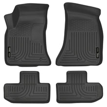 Cargar imagen en el visor de la galería, Husky Liners 16-22 Dodge Challenger (RWD) Front &amp; Second Row Black Floor Liners