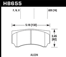 Cargar imagen en el visor de la galería, Hawk Alcon RC4498X600 Street HP Plus Brake Pads