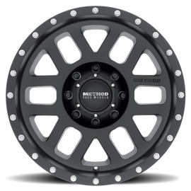 Method MR306 Mesh 18x9 +18mm Offset 8x170 130.81mm CB Matte Black Wheel