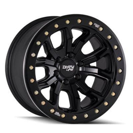Dirty Life 9303 DT-1 17x9 / 6x139.7 BP / -12mm Offset / 106mm Hub Rueda negra mate - Beadlock
