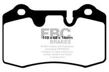 Cargar imagen en el visor de la galería, EBC 04-12 Aston Martin DB9 5.9 Redstuff Rear Brake Pads