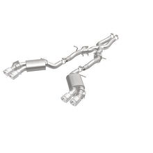 Cargar imagen en el visor de la galería, MagnaFlow 2016 Chevy Camaro 6.2L V8 Competition Cat Back con puntas pulidas cuádruples
