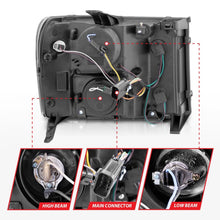 Cargar imagen en el visor de la galería, ANZO 2007-2013 Gmc Sierra 1500 Faros delanteros con proyector con halo negro
