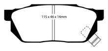 Cargar imagen en el visor de la galería, EBC 84-87 Honda Civic CRX 1.5 DX Pastillas de freno delanteras Yellowstuff