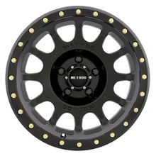 Cargar imagen en el visor de la galería, Method MR305 NV 17x8.5 0mm Offset 5x5 94mm CB Matte Black Wheel