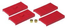 Cargar imagen en el visor de la galería, Prothane 67-69 GM F-Body Upper/Lower Spring Pad (Mono) - Red