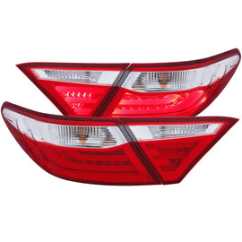 ANZO 2015-2016 Toyota Camry luces traseras LED rojo/transparente