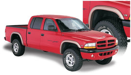 Bushwacker 97-04 Dodge Dakota Fleetside Extend-A-Fender estilo bengalas 4 piezas - negro