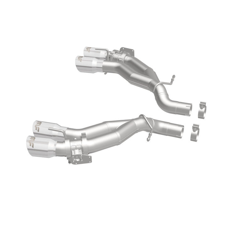 MagnaFlow 2016 Chevy Camaro 6.2L V8 Eje de carrera trasero con puntas pulidas cuádruples