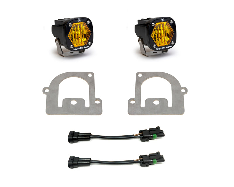 Baja Designs 21+ Ford Bronco Sport S1 WC Kit de luces LED antiniebla de bolsillo - Ámbar