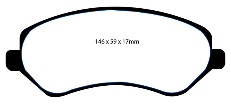 EBC 04-07 Chrysler Town &amp; Country 3.3 Tambores traseros Pastillas de freno delanteras Greenstuff