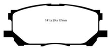 Cargar imagen en el visor de la galería, EBC 04-07 Lexus RX330 3.3 Greenstuff Front Brake Pads